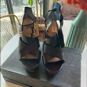 Size 9 black Via Spiga heels